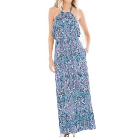 Halter Neckline Maxi Dress - Soma